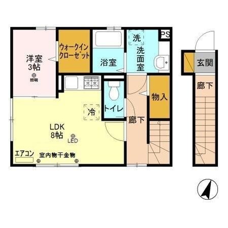 ヴァンベールの物件間取画像